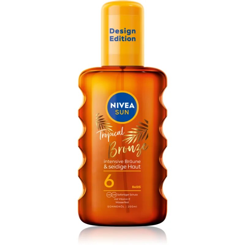 Nivea SUN Tropical Bronze napozó olaj spray -ben SPF 6 200 ml