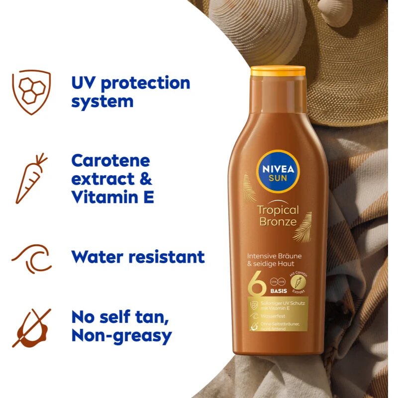 Nivea SUN Tropical Bronze napozótej SPF 6 200 ml