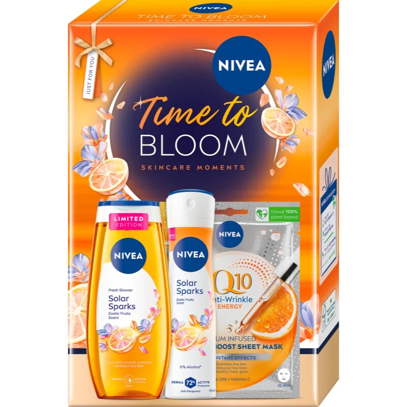 Nivea Time to Bloom ajándékszett testre és arcra