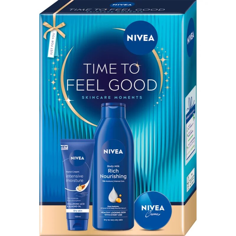 Nivea Time to Feel Good ajándékszett a táplálásért és hidratálásért