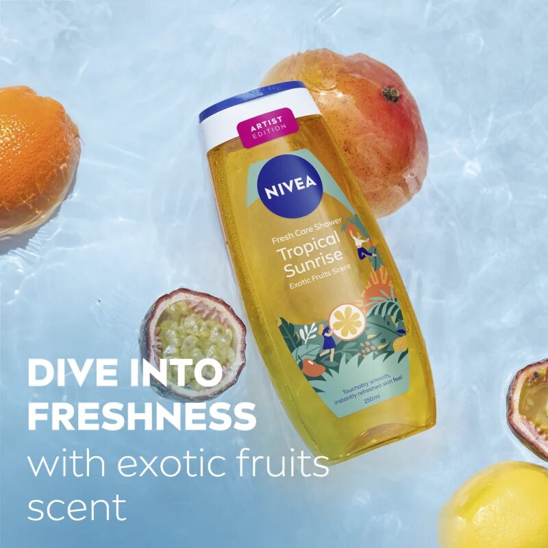 Nivea Tropical Sunrise hidratáló tusoló gél 250 ml