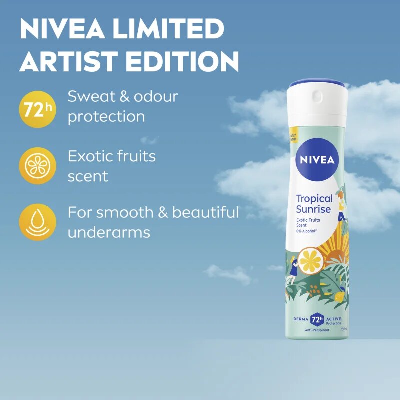 Nivea Tropical Sunrise izzadásgátló spray 150 ml