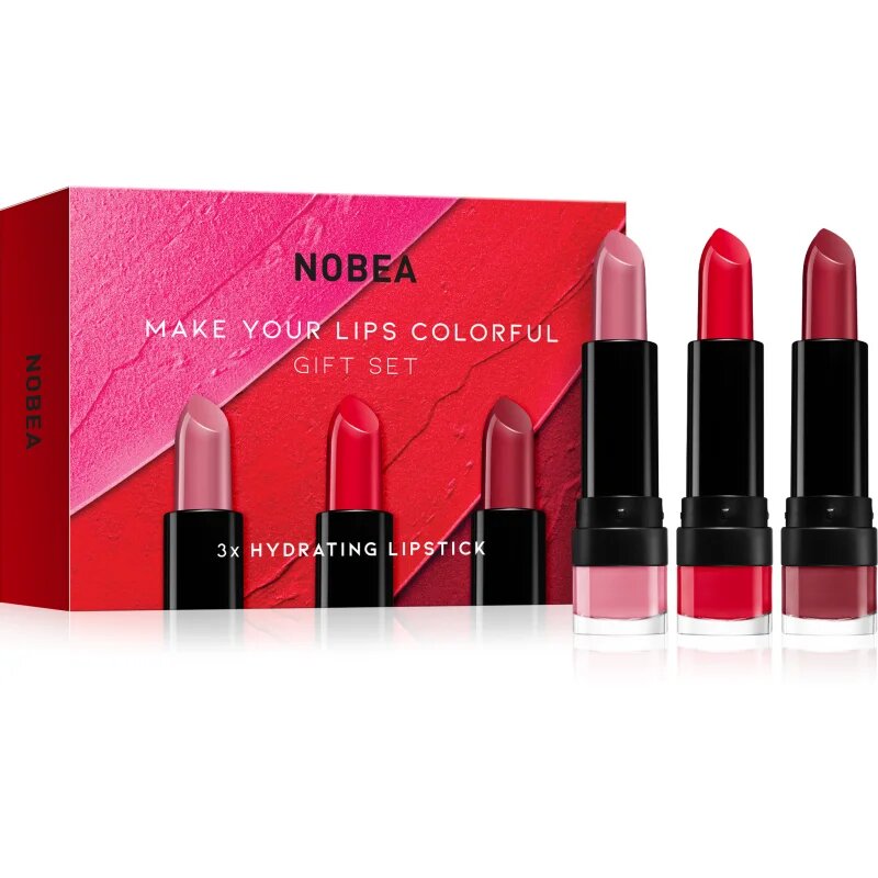 NOBEA Beauty Pleasure Make Your Lips Colorful Gift Set rúzs szett ajándék kiadás