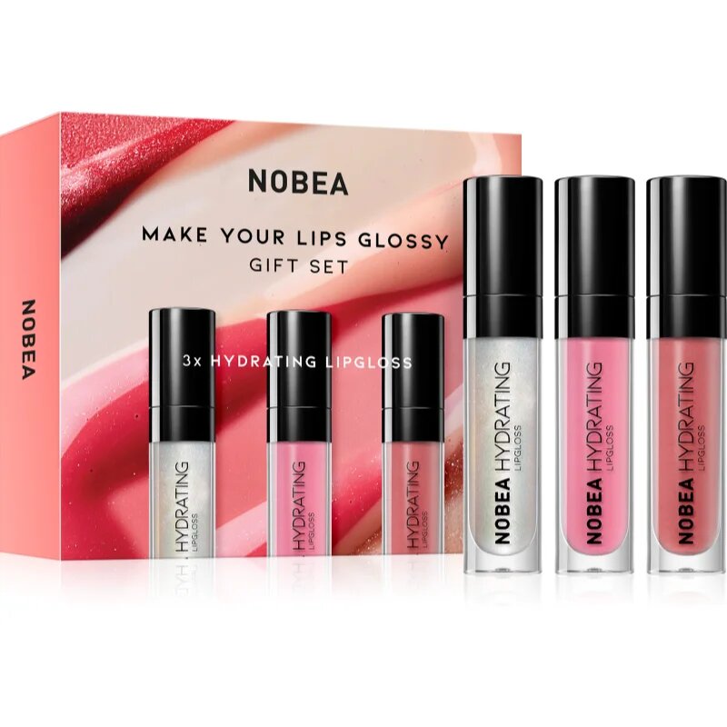 NOBEA Beauty Pleasure Make Your Lips Glossy Gift Set ajakfény szett ajándék kiadás