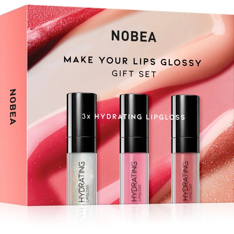 NOBEA Beauty Pleasure Make Your Lips Glossy Gift Set ajakfény szett ajándék kiadás