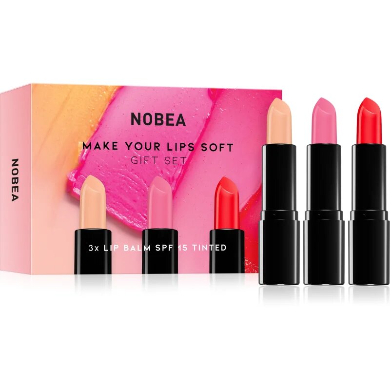 NOBEA Beauty Pleasure Make Your Lips Soft Gift Set ajakápoló készlet ajándék kiadás