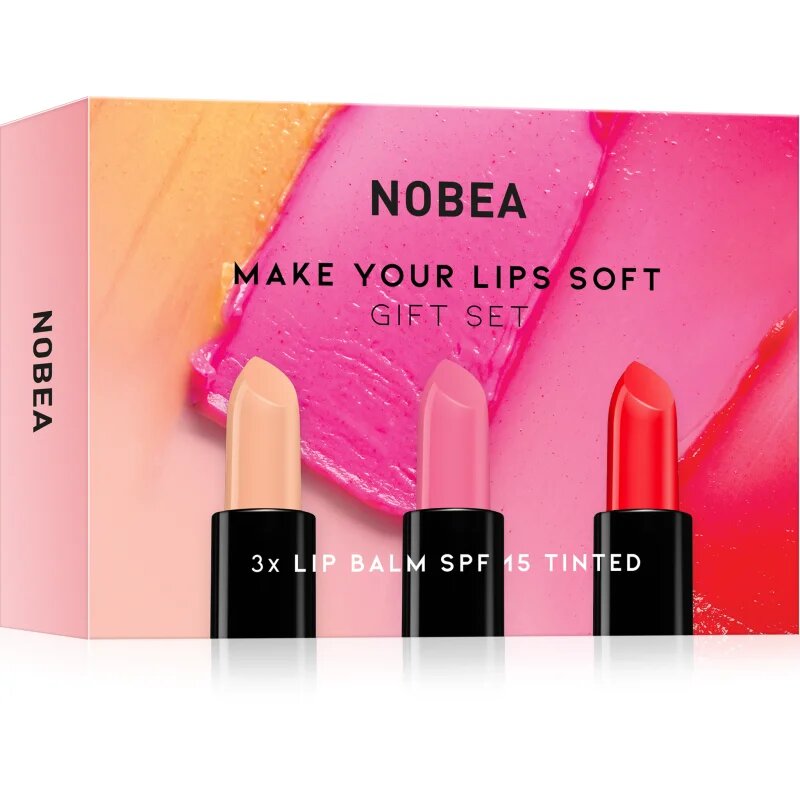 NOBEA Beauty Pleasure Make Your Lips Soft Gift Set ajakápoló készlet ajándék kiadás