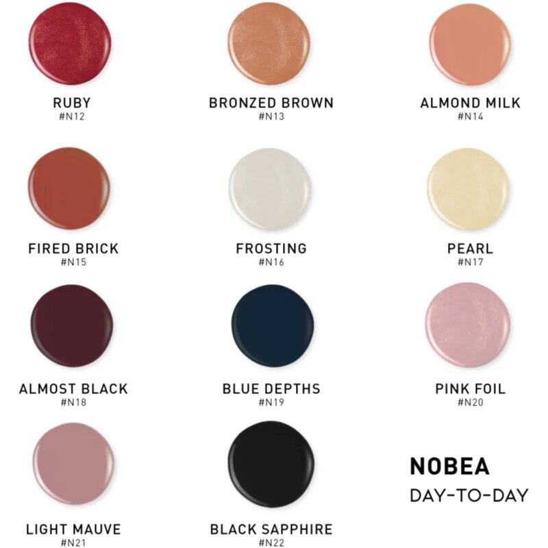 NOBEA Day-to-Day Gel-like Nail Polish körömlakk géles hatással árnyalat Antique white #N63 6 ml