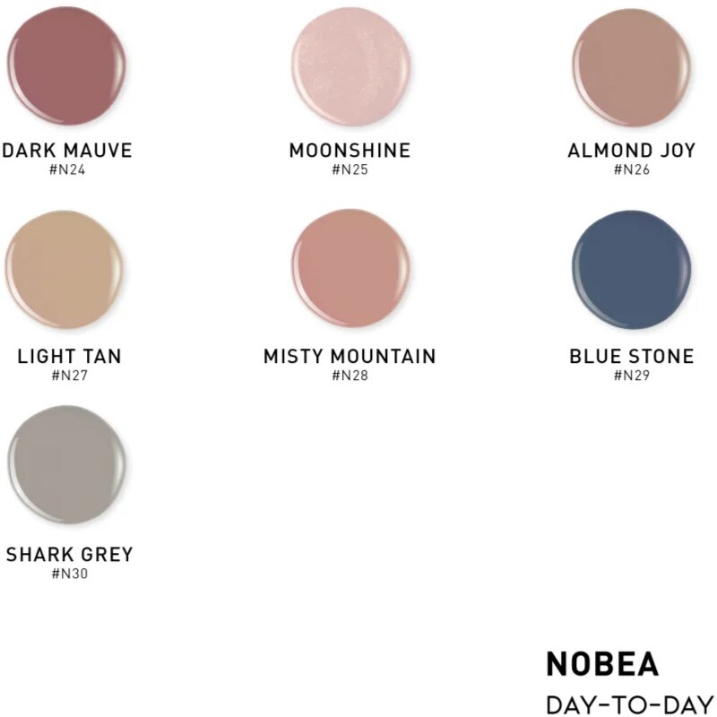 NOBEA Day-to-Day Gel-like Nail Polish körömlakk géles hatással árnyalat Antique white #N63 6 ml