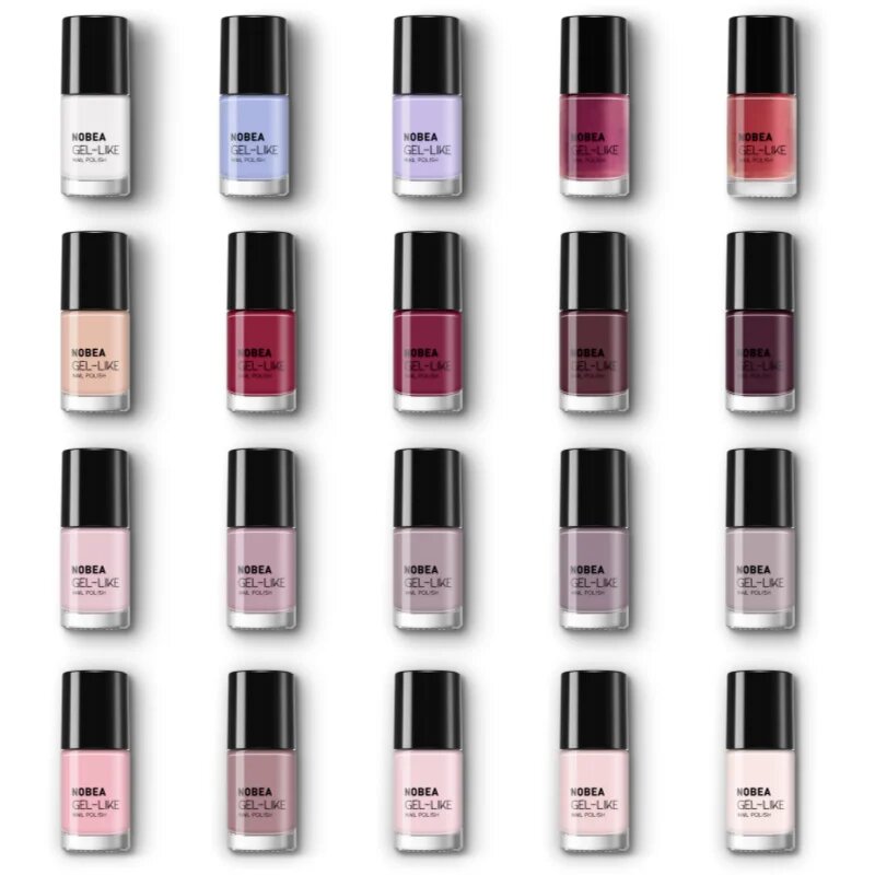 NOBEA Day-to-Day Gel-like Nail Polish körömlakk géles hatással árnyalat Antique white #N63 6 ml