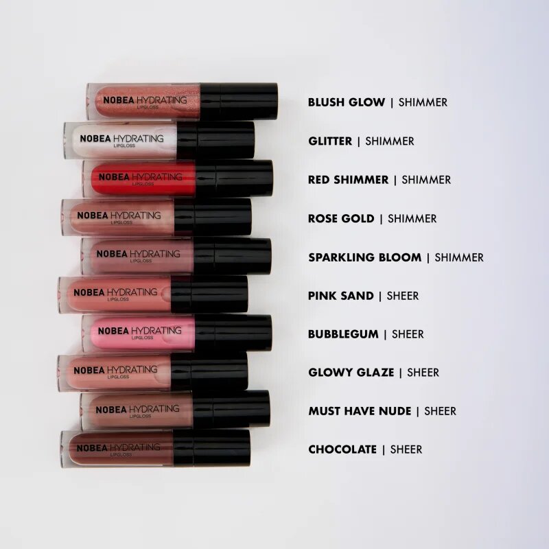 NOBEA Day-to-Day Hydrating Lipgloss hidratáló ajakfény Chocolate Mocha 7 ml