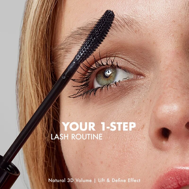 NOBEA Festive 3D Effect Mascara dúsító szempillaspirál 3D hatással árnyalat 001 Black 8 ml