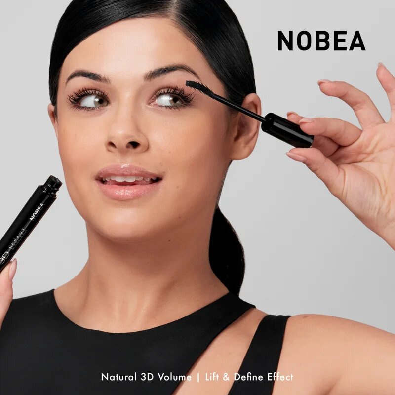 NOBEA Festive 3D Effect Mascara dúsító szempillaspirál 3D hatással árnyalat 001 Black 8 ml