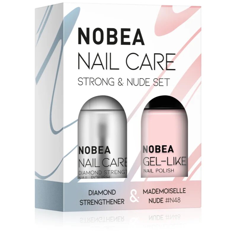 NOBEA Nail Care Strong & Nude Set körömlakk szett