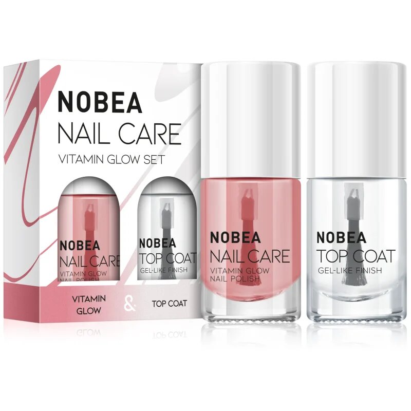 NOBEA Nail Care Vitamin Glow Set körömlakk szett Vitamin glow set