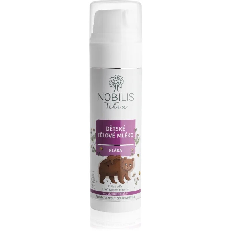 Nobilis Tilia Kids' Care Klára tápláló és hidratáló testápoló tej kamillával 200 ml
