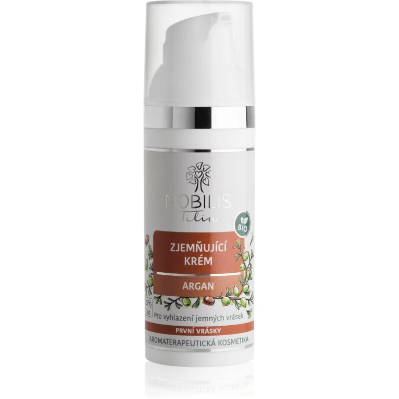 Nobilis Tilia Zjemňující Krém Argan regeneráló és hidratáló krém kisimító hatással 50 ml