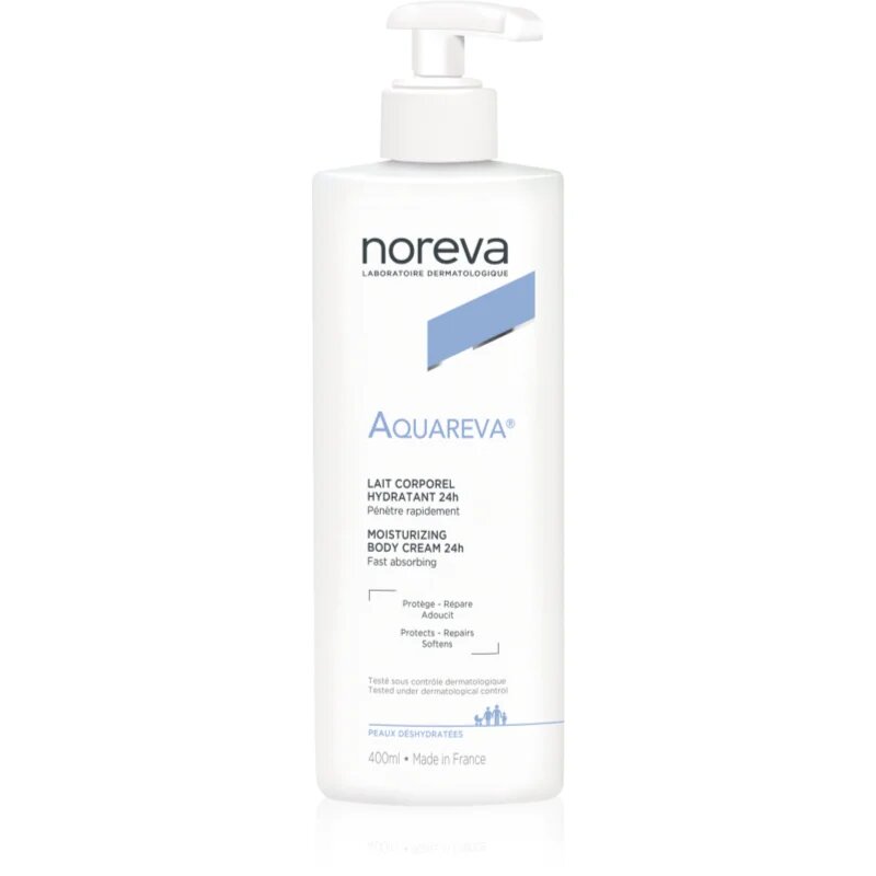 Noreva Aquareva Moisturizing Body Cream 24h tápláló és hidratáló testápoló tej 400 ml