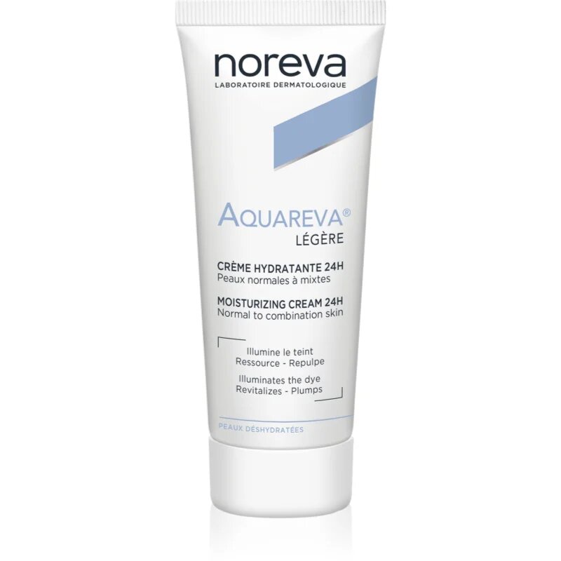 Noreva Aquareva Moisturizing Cream 24h könnyű hidratáló krém 40 ml