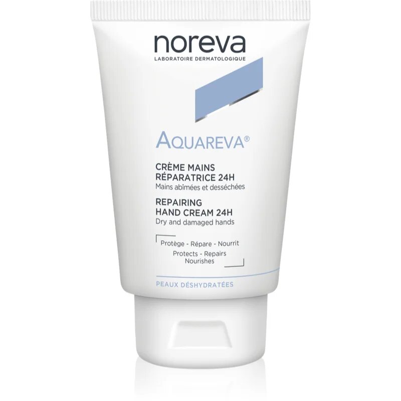 Noreva Aquareva Repairing Hand Cream 24H regeneráló kézkrém hidratáló hatással 50 ml