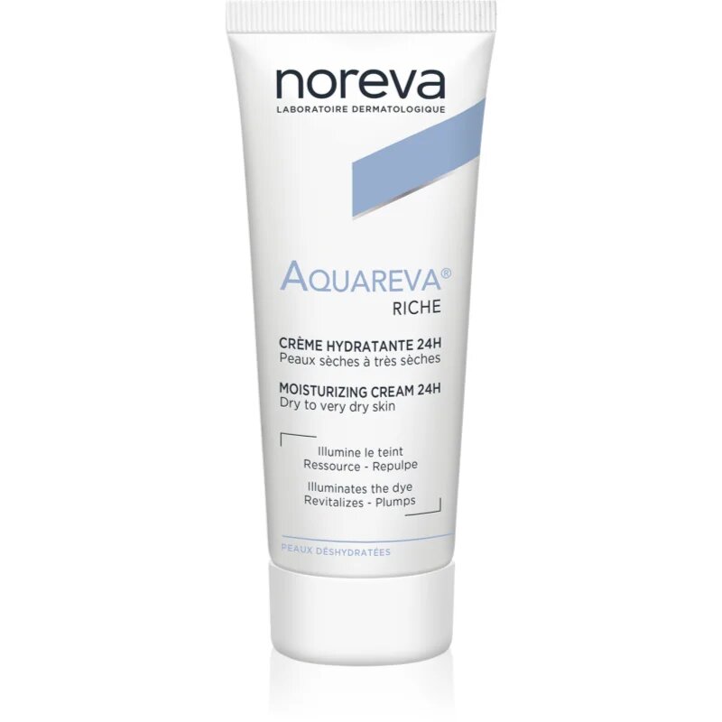 Noreva Aquareva Rich Moisturizing Cream 24h tápláló krém az intenzív hidratálásért 40 ml
