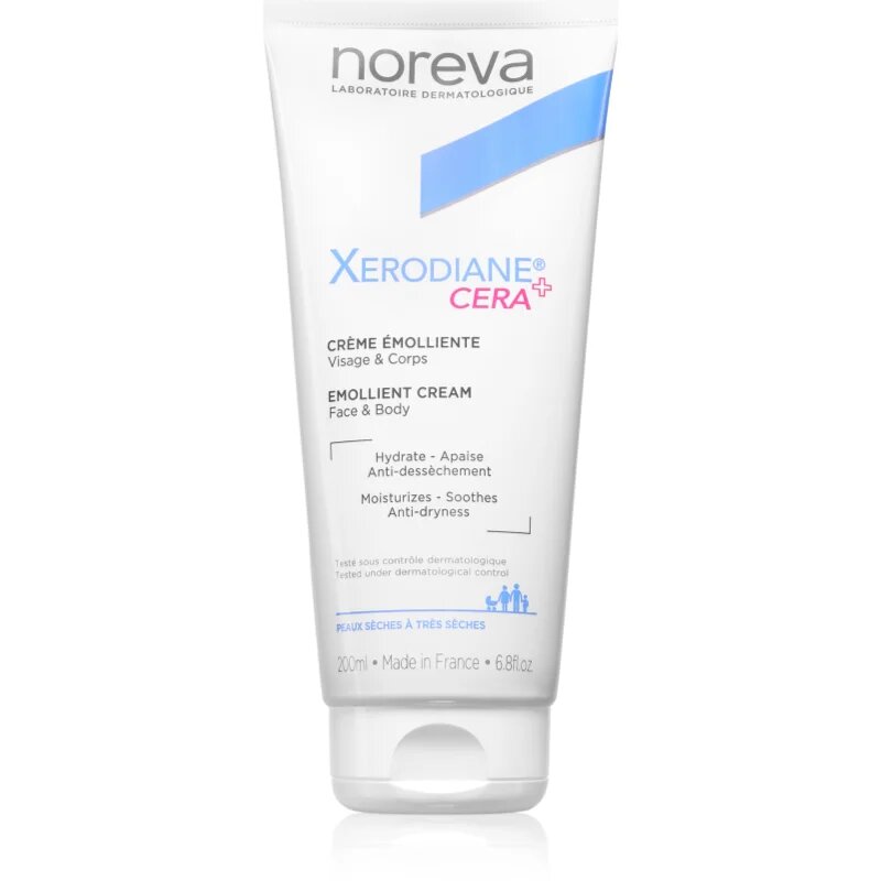 Noreva Xerodiane® Cera Emollient Cream tápláló krém nagyon száraz bőrre 200 ml