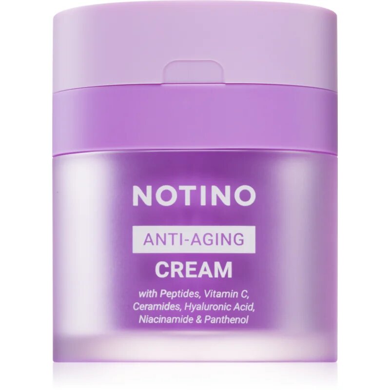 Notino Anti-Aging Cream with Peptides Vitamin C Ceramides Hyaluronic Acid Niacinamide & Pantheno nappali és éjszakai krém a bőröregedés ellen 50 m
