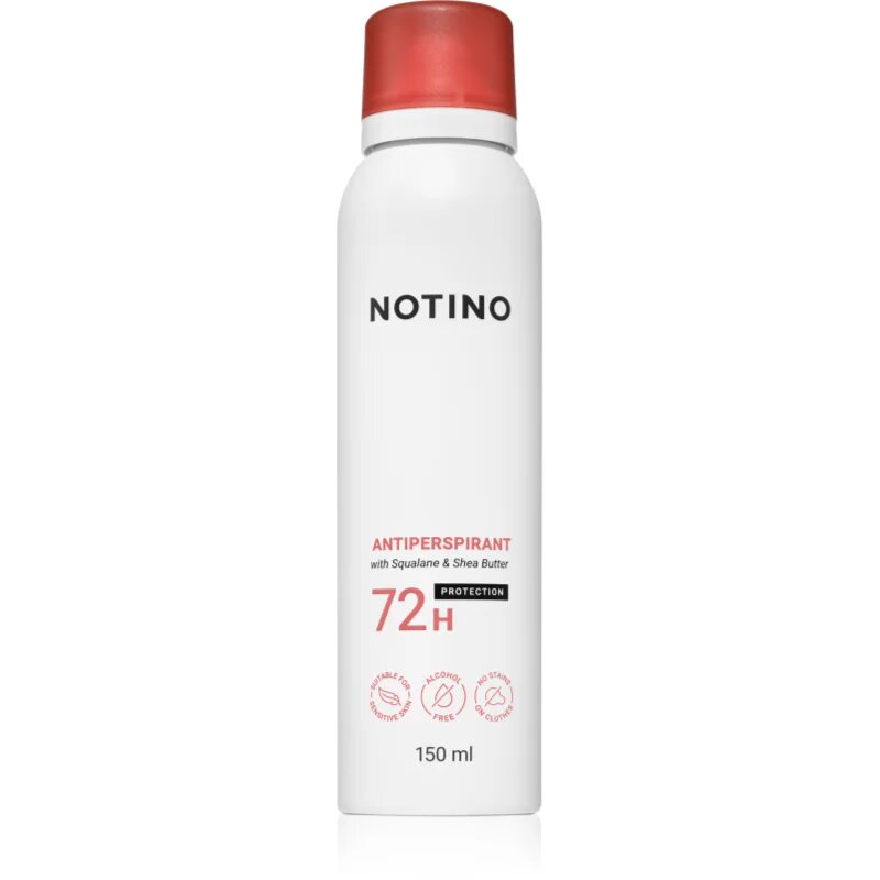 Notino Antiperspirant 72h with Squalane & Shea Butter izzadásgátló spray hölgyeknek 150 ml