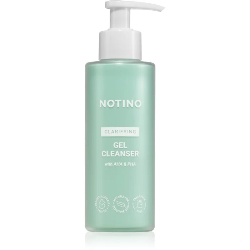 Notino Clarifying Gel Cleanser with AHA & PHA mélyen tisztító gél zsíros és problémás bőrre 200 ml