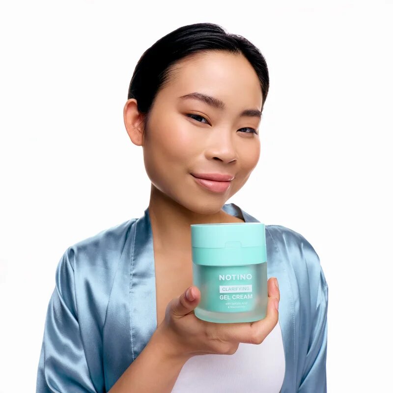 Notino Clarifying Gel Cream with Salicylic Acid and Niacinamide finoman tisztító géles krém szalicilsavval és niacinamiddal 50 ml