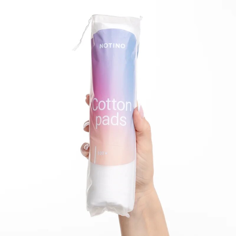 Notino Cotton Pads Round Pamut vattakorong bőrtisztításhoz és sminklemosáshoz 100 db