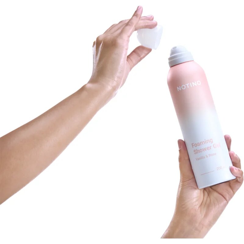 Notino Foaming Shower Gel Vanilla & Rose tusoló hab 200 ml