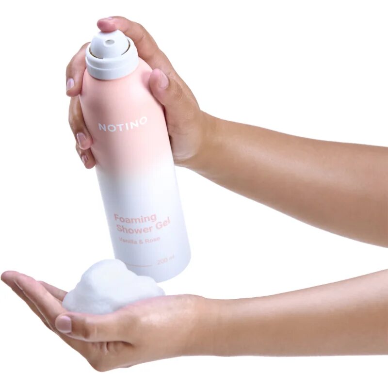 Notino Foaming Shower Gel Vanilla & Rose tusoló hab 200 ml