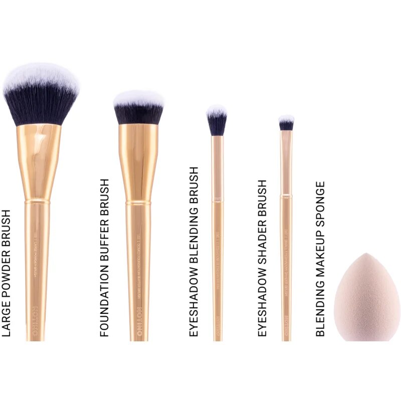 Notino Gift Set Make-up Brushes and Sponge Gift Set smink egyet szett