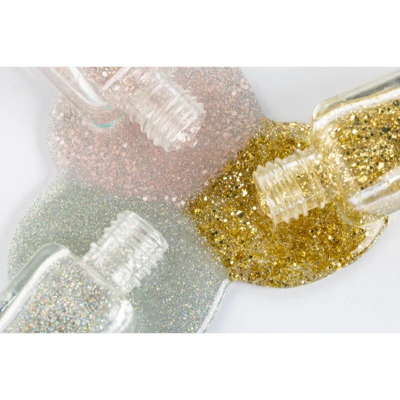 Notino Glitter Topper fedő körömlakk csillámporral 10 ml