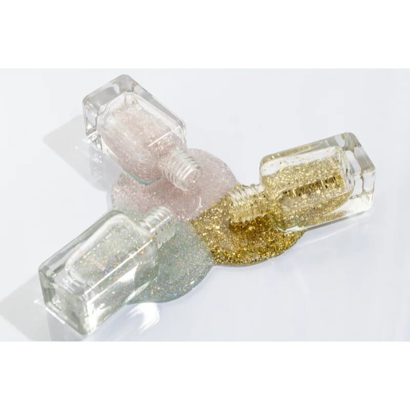 Notino Glitter Topper fedő körömlakk csillámporral 10 ml