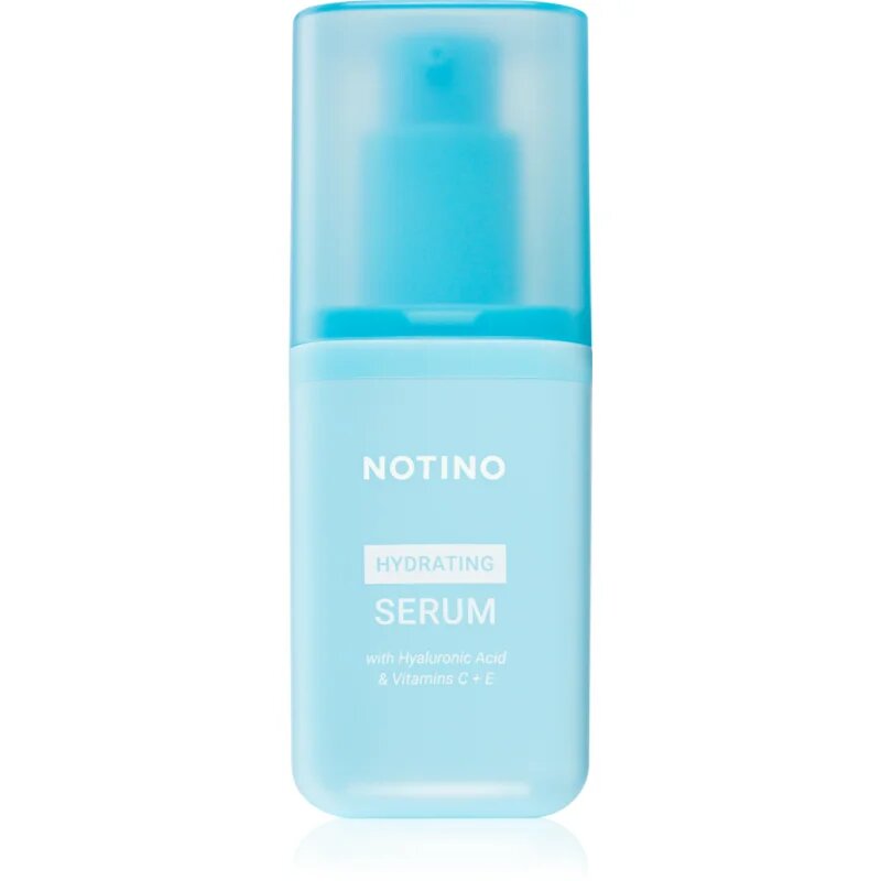 Notino Hydrating Serum with Hyaluronic Acid & Vitamins C + E hidratáló szérum az élénk és kisimított arcbőrért 30 ml