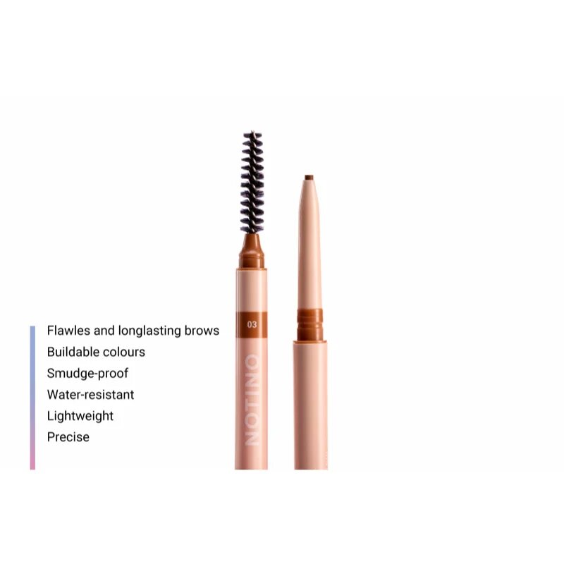 Notino Lifeproof Eyebrow Pencil precíz szemöldökceruza 03 Warm Brown 0.09 g