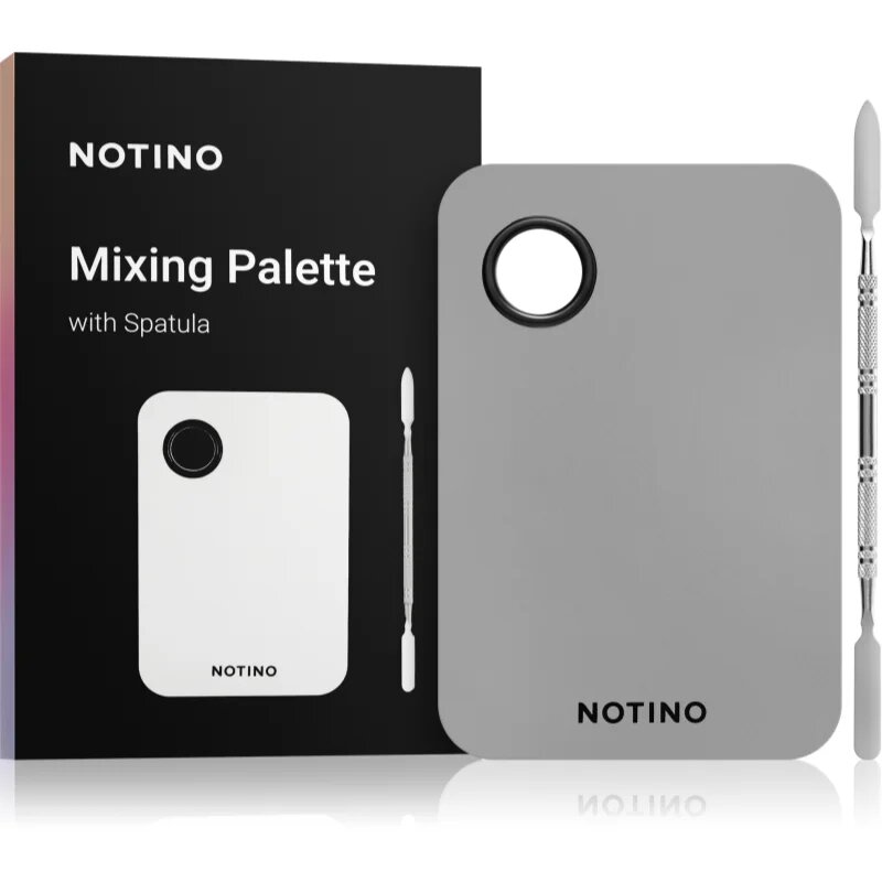 Notino Makeup Brushes Professional Mixing Palette With Spatula smink keverő spatulával