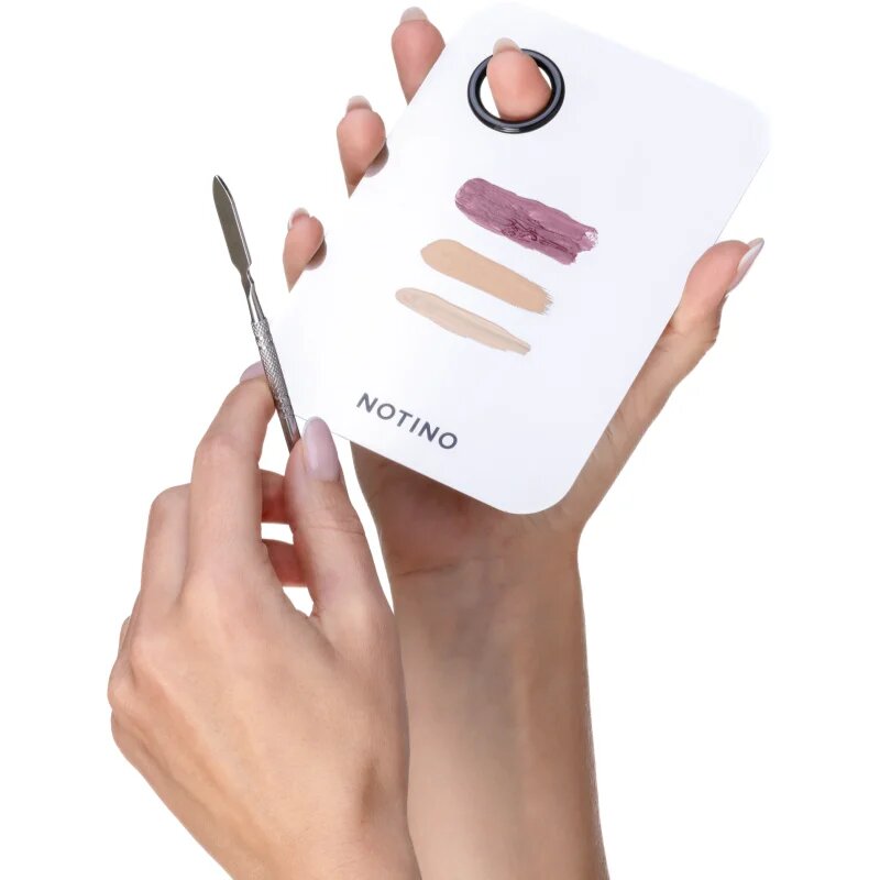 Notino Makeup Brushes Professional Mixing Palette With Spatula smink keverő spatulával