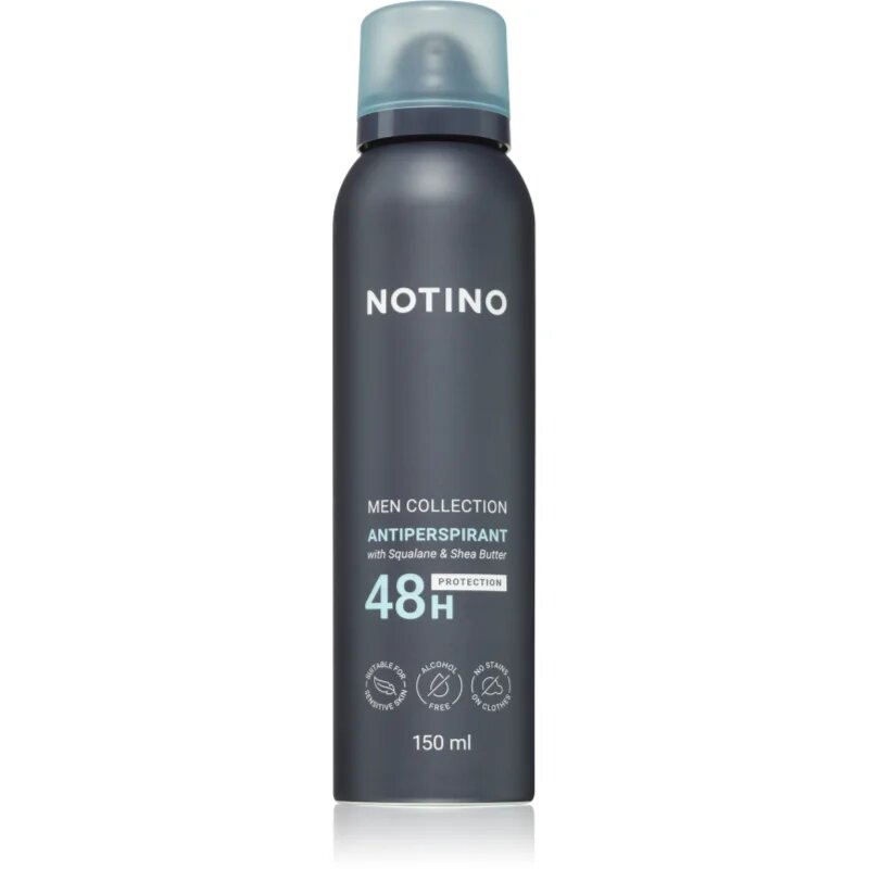Notino Men Collection Antiperspirant 48h with Squalane & Shea Butter izzadásgátló spray uraknak 150 ml