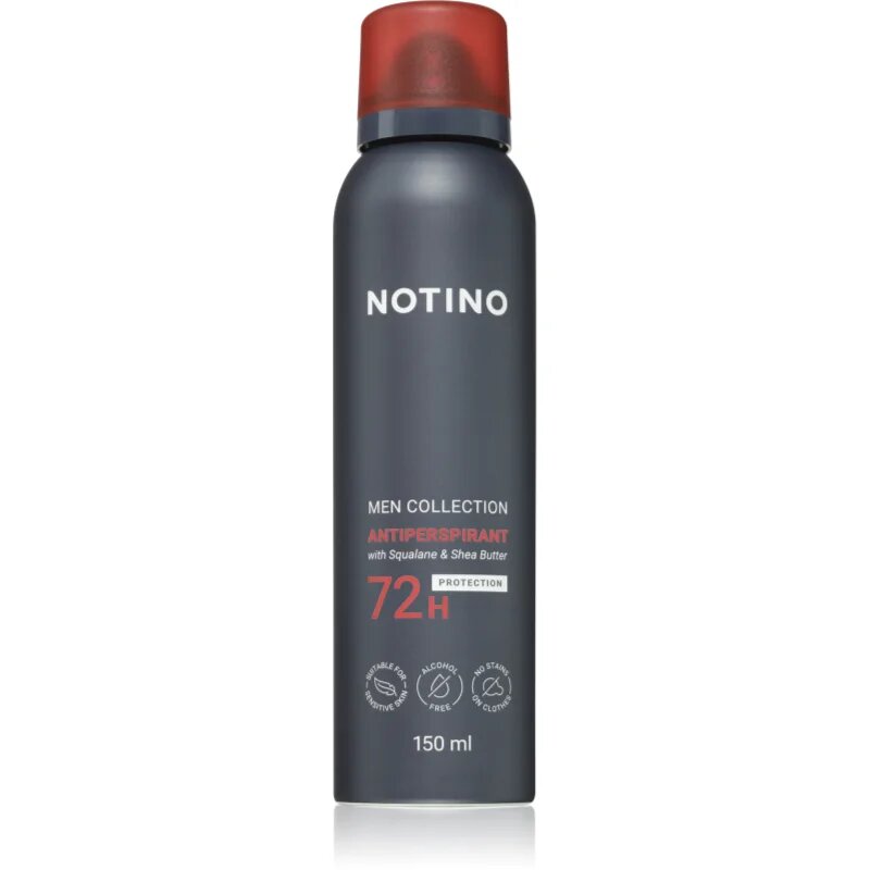 Notino Men Collection Antiperspirant 72h with Squalane & Shea Butter izzadásgátló spray uraknak 150 ml
