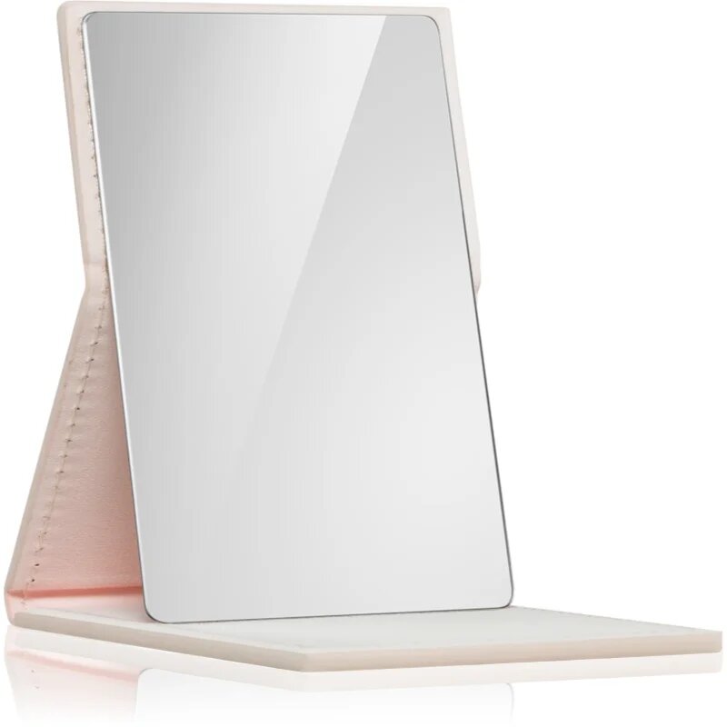 Notino Mirrors Compact Mirror kozmetikai tükör Leatherette Beige 1 db