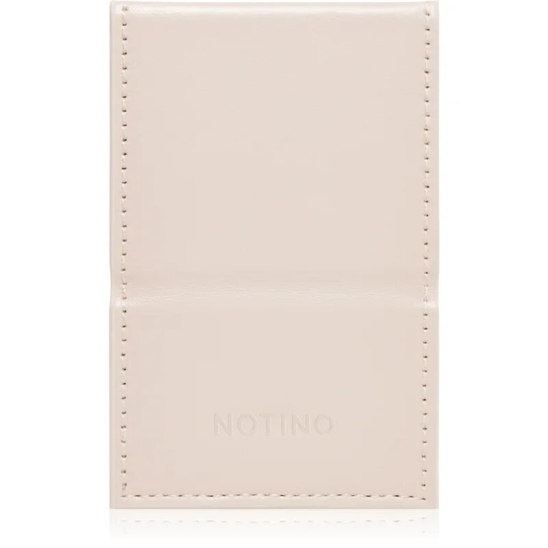 Notino Mirrors Compact Mirror kozmetikai tükör Leatherette Beige 1 db