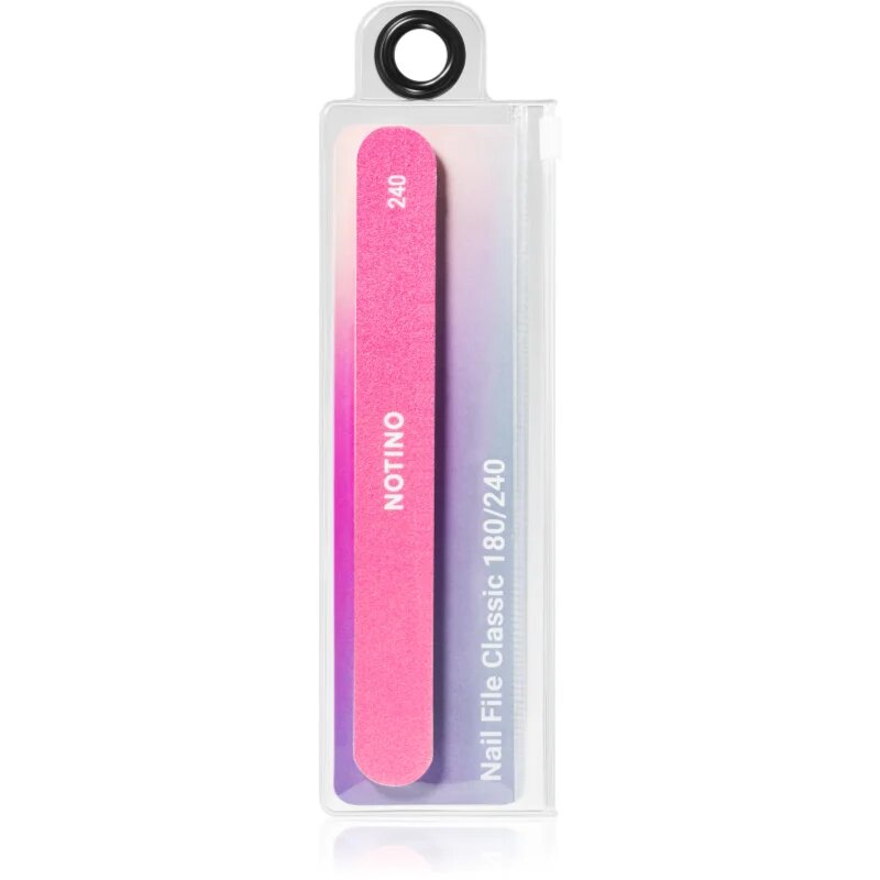 Notino Nail Tools Nail File Classic Klasszikus körömreszelő két különböző érdeséggel Classic180/240 1 db