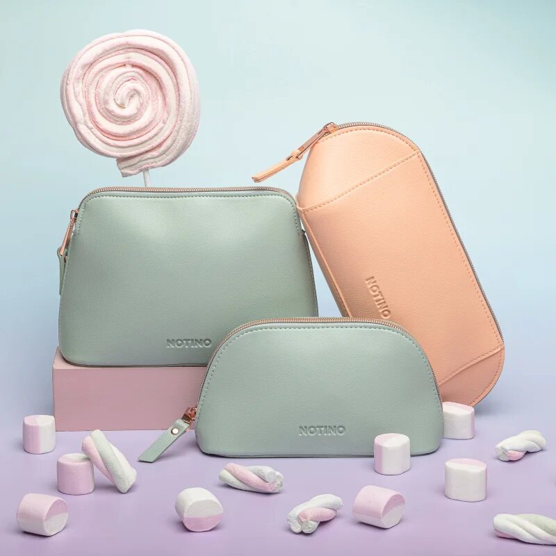 Notino Pastel Collection Cosmetic bag kozmetikai táska Green 1 db