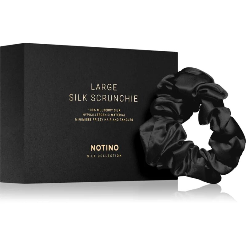 Notino Silk Collection Large scrunchie selyem hajgumi Black 1 db