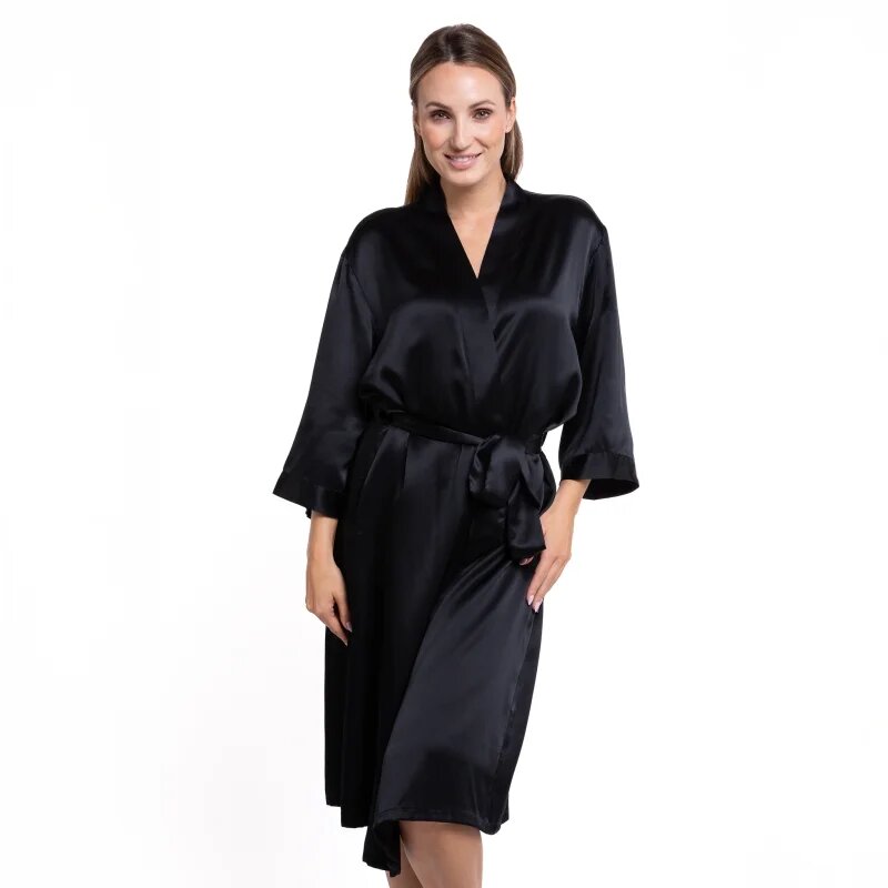 Notino Silk Collection Silk Bathrobe selyemköntös