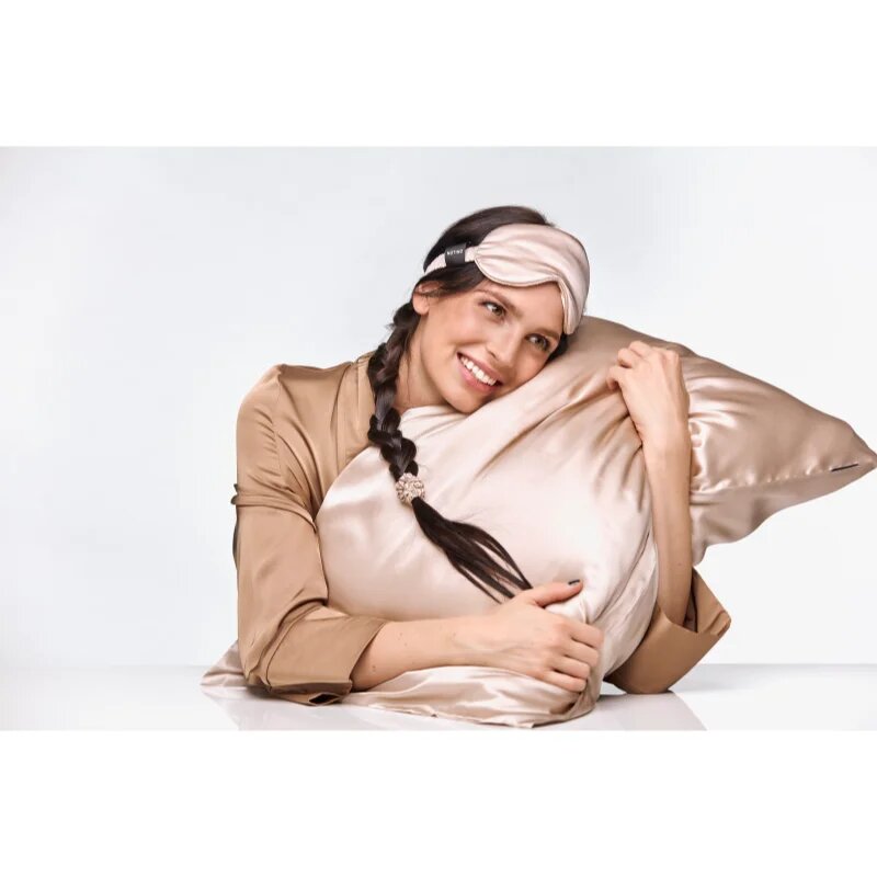 Notino Silk Collection Small Scrunchie Set selyem hajgumi szett árnyalat Cream