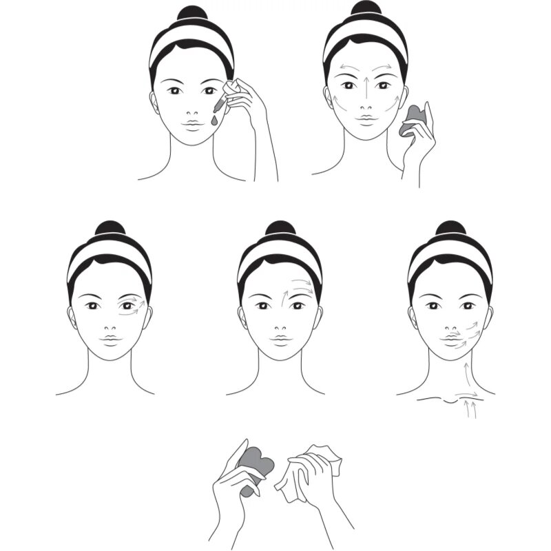 Notino Spa Collection Gua Sha masszázs szegédeszköz az arcra